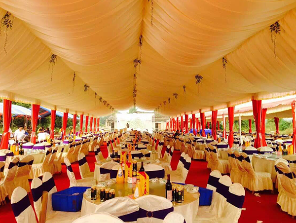 浙江9米鋁合金篷房?jī)?nèi)部